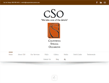 Tablet Screenshot of caspecialoccasions.com